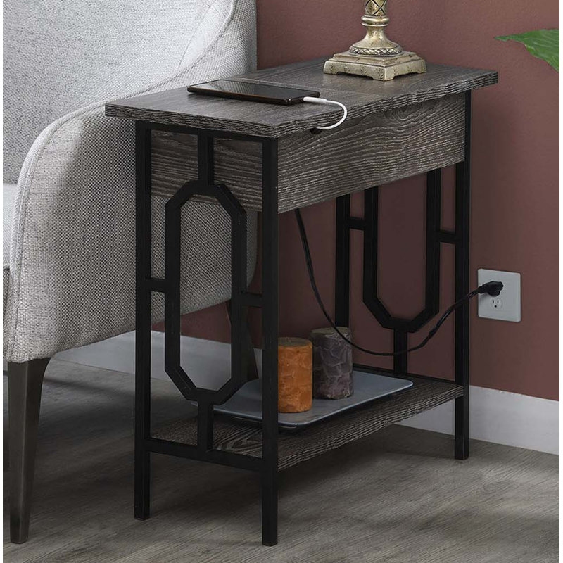Latitude Run® End Table with Storage and BuiltIn Outlets & Reviews